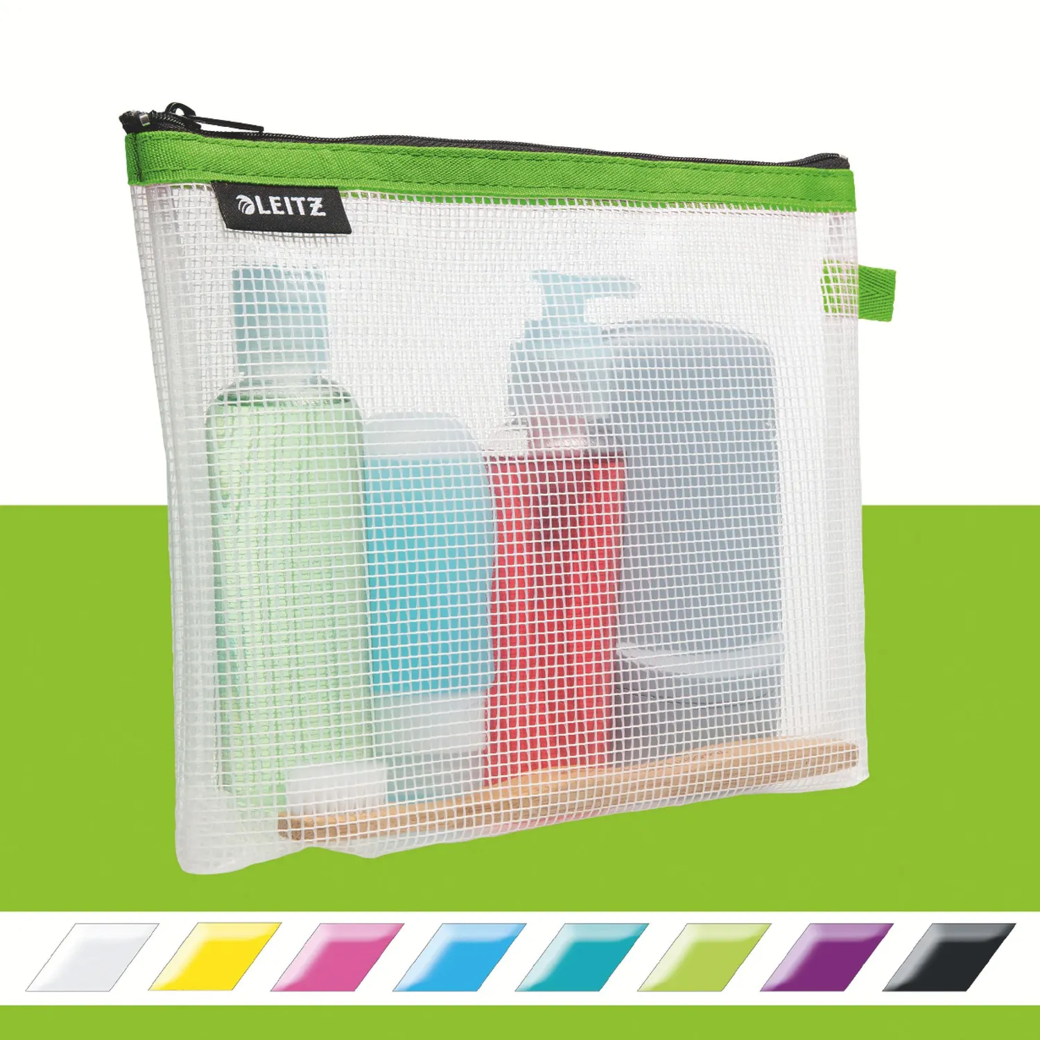 Leitz WOW 40140054 busta viaggio cosmetici verde 24x17 cm