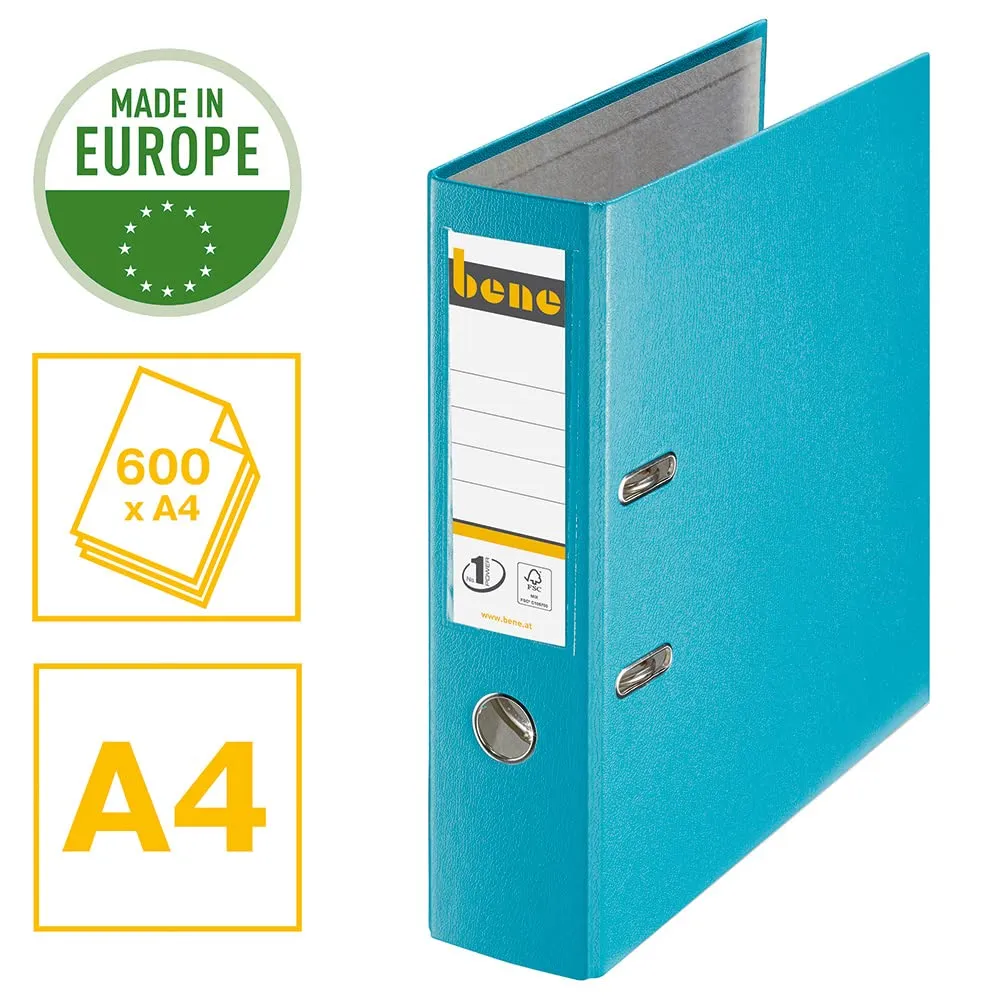 Esselte N.1 Power raccoglitore a leva A4 turchese dorso 7,5 cm 500 fogli