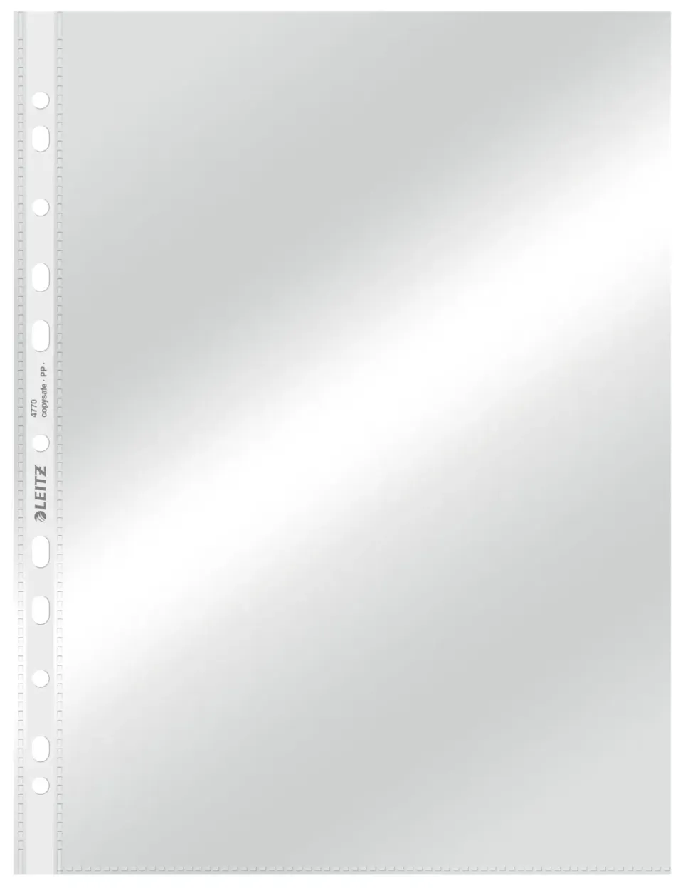Leitz De Luxe buste perforate A4 trasparenti 75 micron 100 pezzi