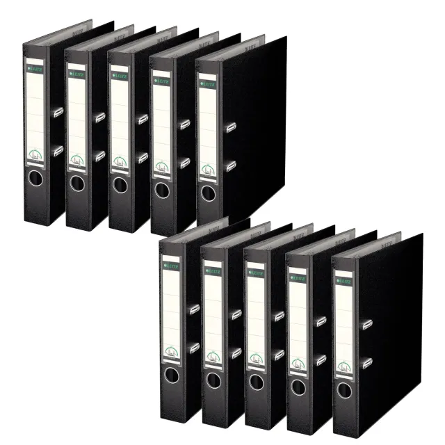 Leitz 10151095 raccoglitore ad anelli nero 50 mm 10 pezzi