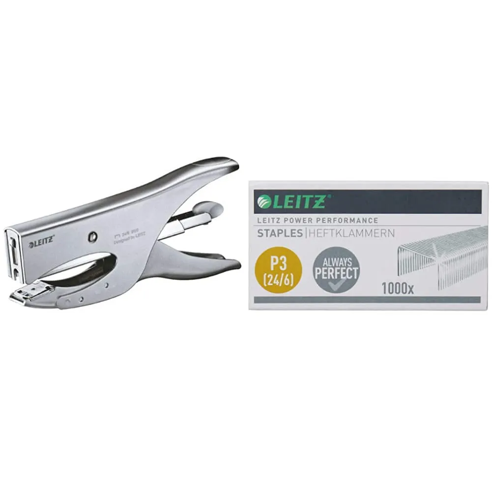 Leitz 55490081 cucitrice a pinza 40 fogli argento metallo