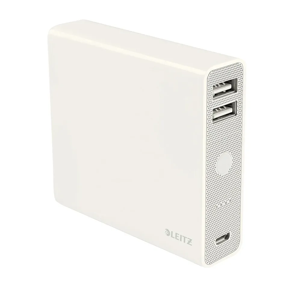Leitz Ergo WOW Complete 65280001 power bank 12000 mAh 2 USB bianco