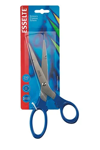 Esselte Office 82123 forbici 20 cm blu lame inox autoaffilanti
