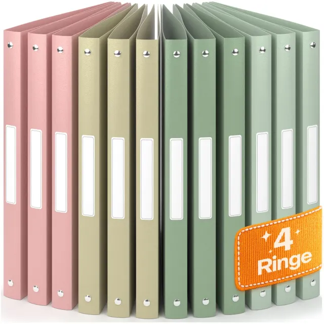 ACROPAQ Raccoglitori ad anelli A4 12 pz dorso 2,2 cm terra