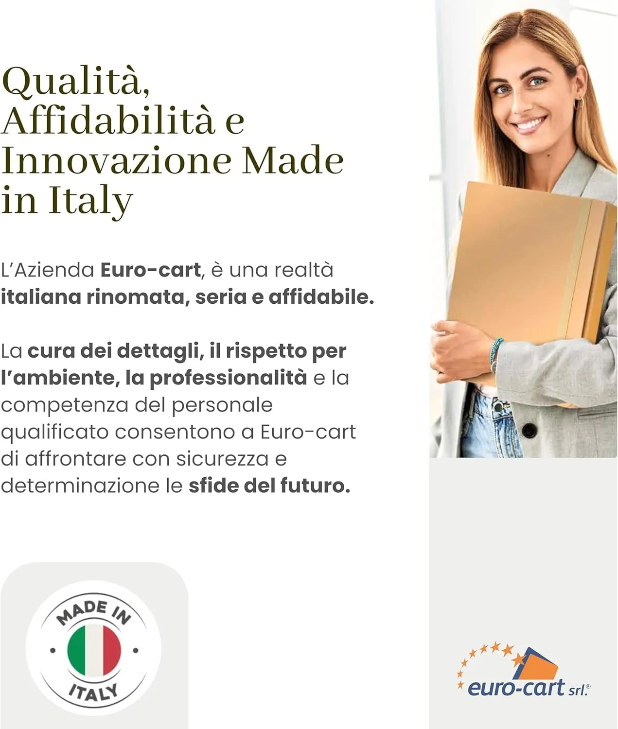 Euro Cart UNI registratori a leva gialli 6 pezzi dorso 8cm