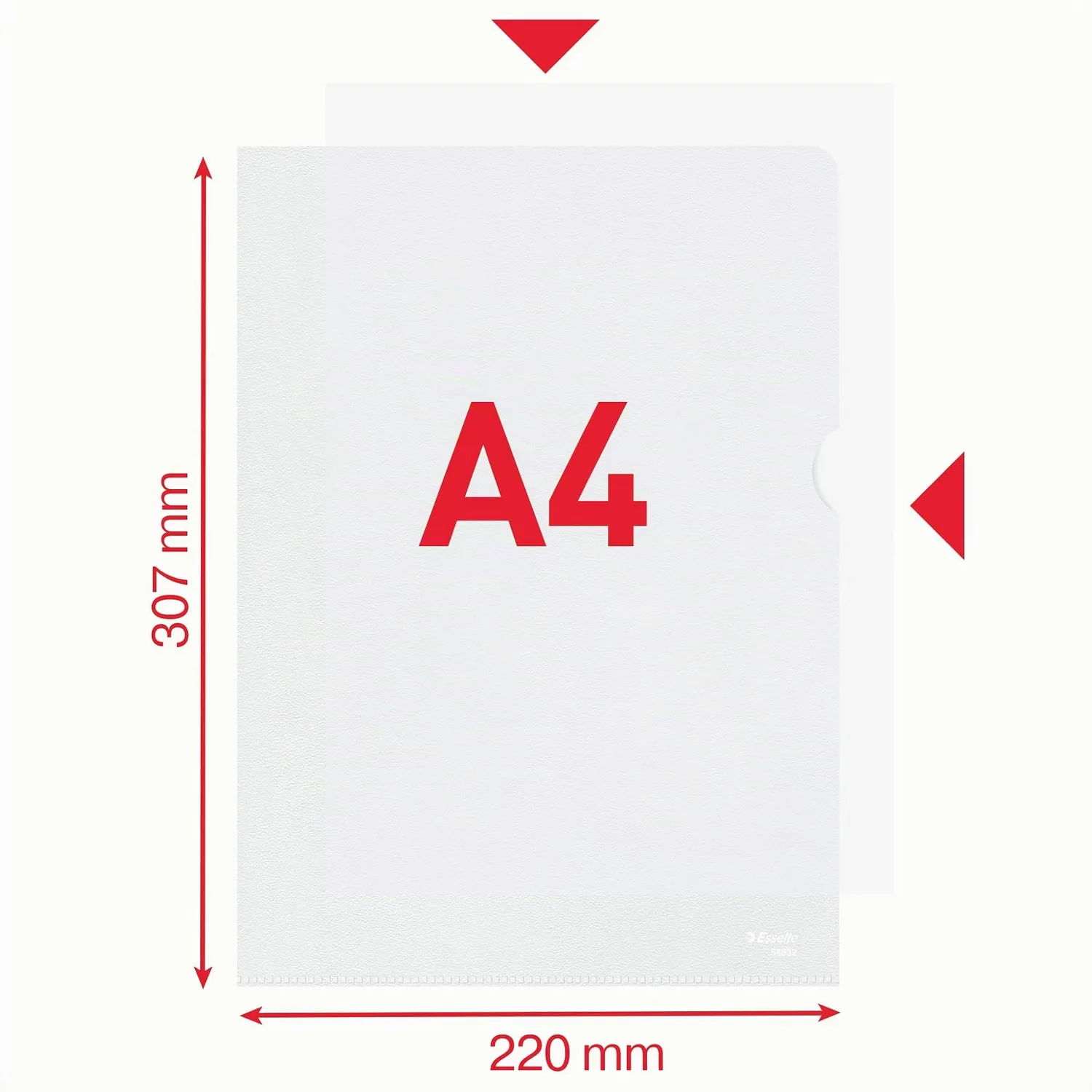 Esselte Deluxe 54832 buste a L A4 confezione 100 antiriflesso