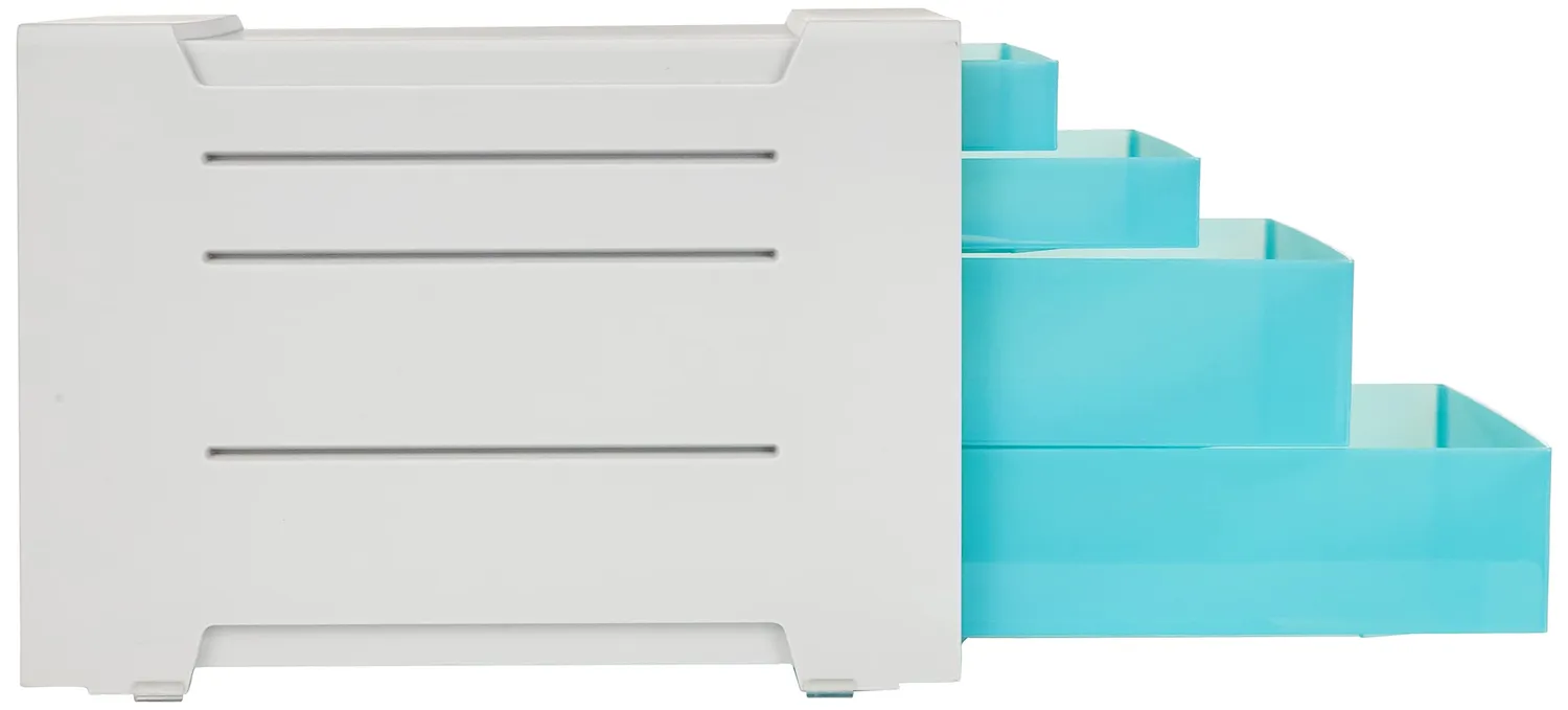 Esselte ColourBreeze cassettiera blu 4 cassetti scrivania