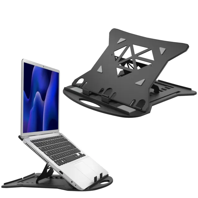 Acropaq Supporto Laptop 11-17 Pollici Nero Plastica