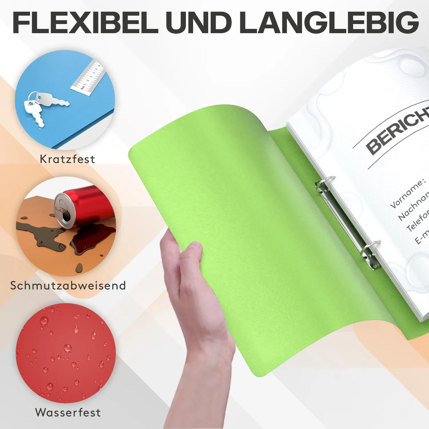 ACROPAQ raccoglitori ad anelli A4 12 pezzi colorati