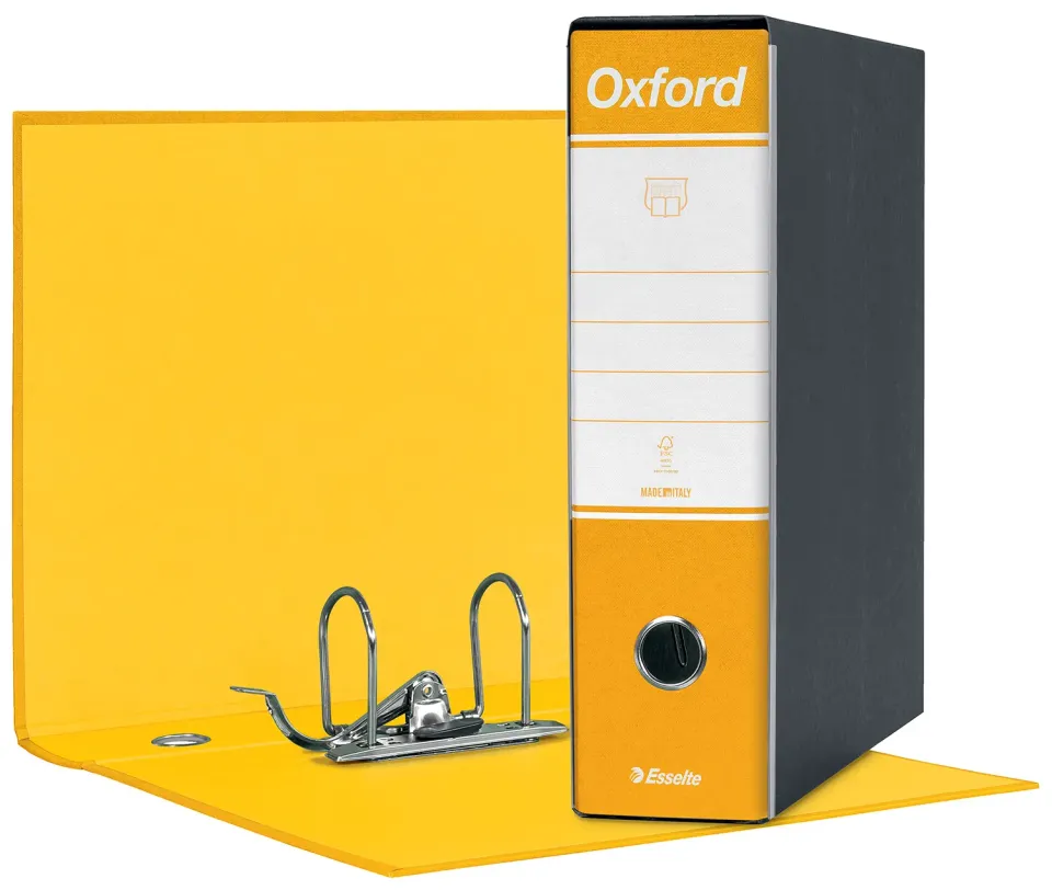 Oxford G83 390783090 registratore commerciale giallo 8 cm
