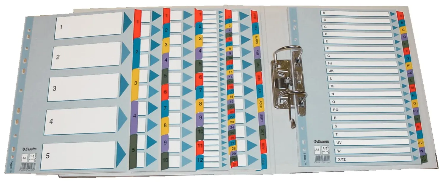 Esselte 100161 rubrica a tasti A4 10 tasti numerati blu