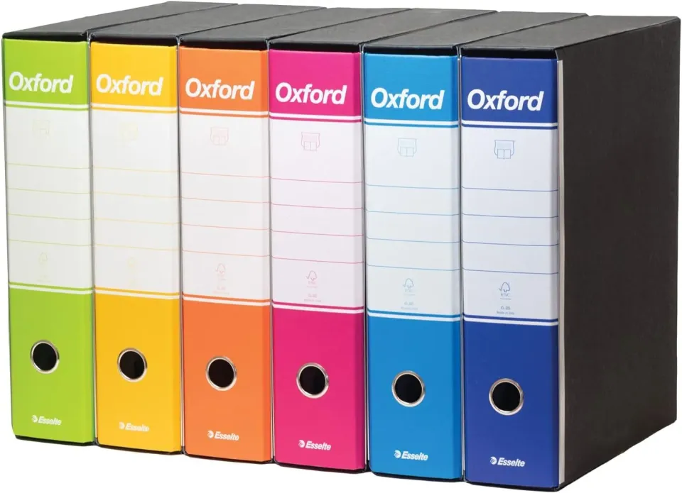 Esselte Oxford Color Mix 390785111 registratori 6pz 8cm