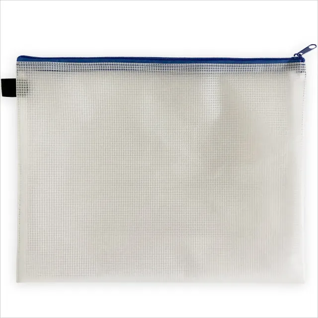 ACROPAQ Buste con Zip 27x36 cm 5 Pezzi Blu Impermeabili