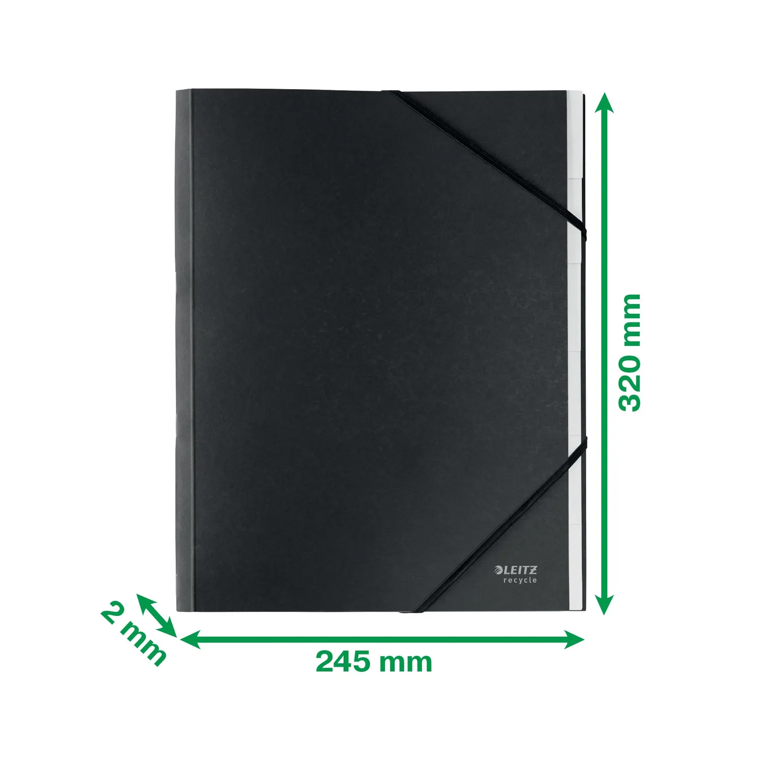 Leitz Ergo WOW 39140095 cartellina 6 divisori A4 nero 1 pezzo