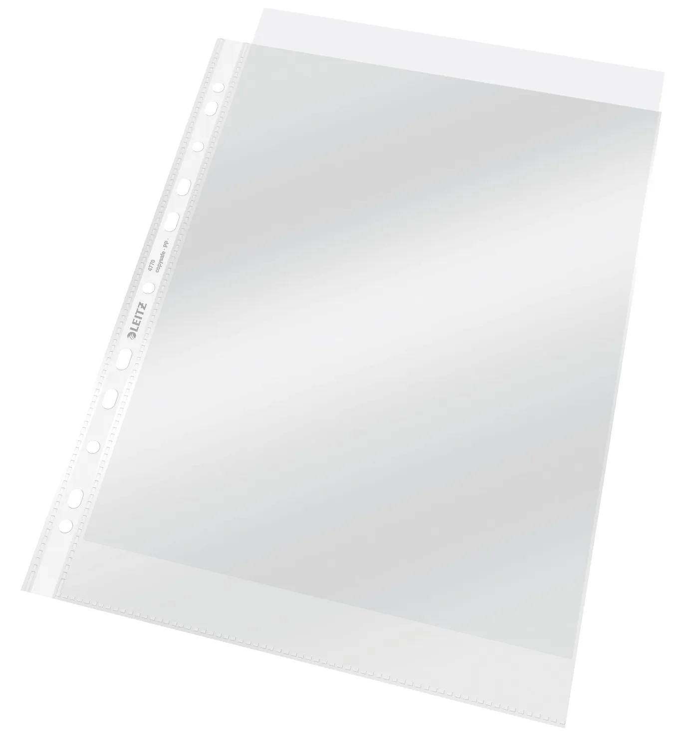 Leitz De Luxe buste perforate A4 trasparenti 75 micron 100 pezzi